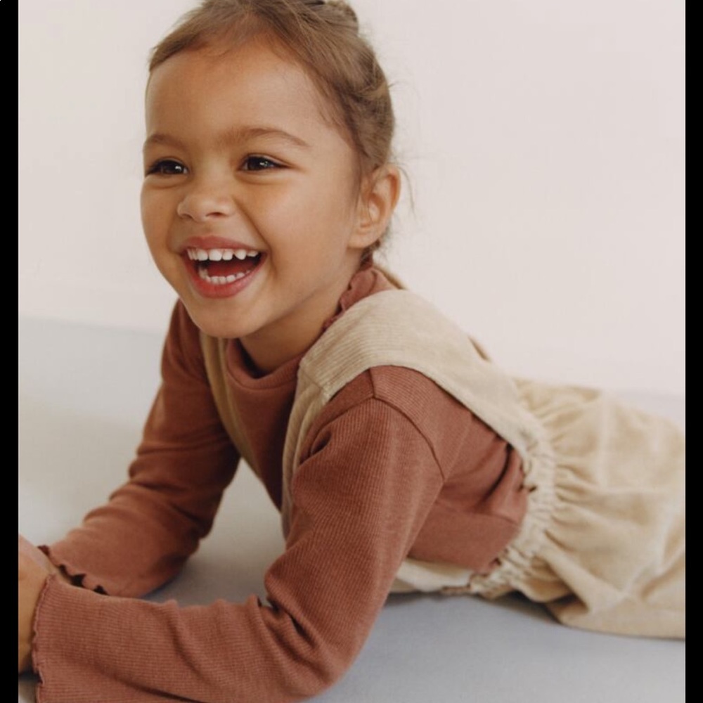 Zara corduroy jumper/skirt with suspenders 18-24 months